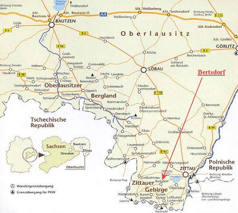 Karte Oberlausitz